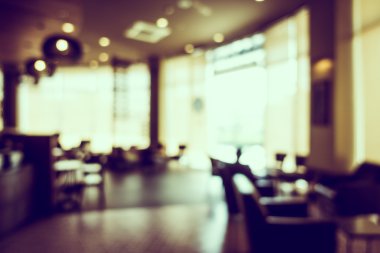 Soyut bulanıklık kahve dükkanı