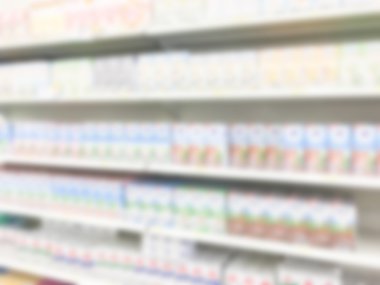 Soyut bulanıklık süpermarket