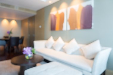 Soyut bulanıklık oturma odası