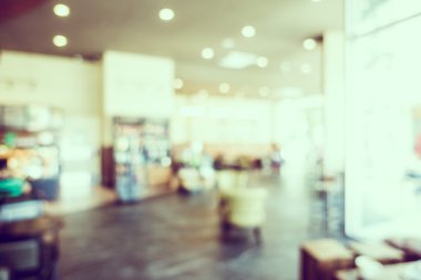 Soyut bulanıklık kahve dükkanı