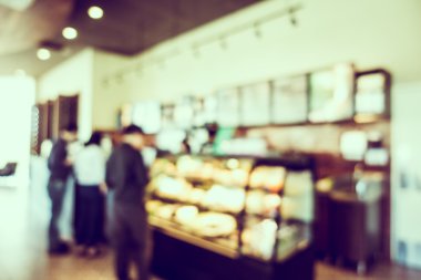 Soyut bulanıklık kahve dükkanı