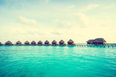 Güzel Maldivler ada