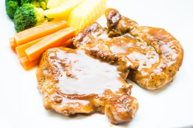 lezzetli biftek domuz