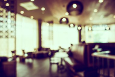 Soyut bulanıklık kahve dükkanı