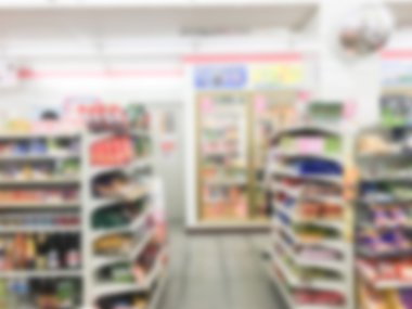 Soyut bulanıklık süpermarket