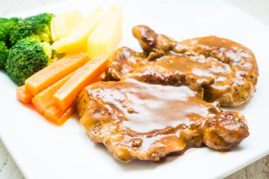 ızgara biftek domuz