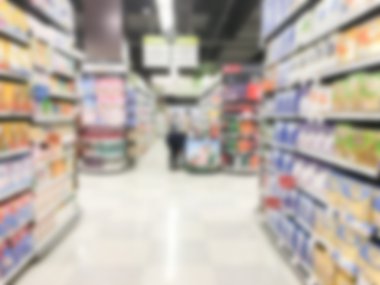 Soyut bulanıklık süpermarket