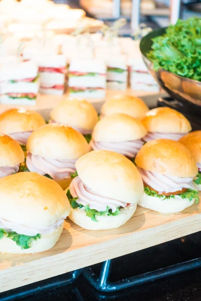 Delicious mini hamburgers — Stock Photo, Image