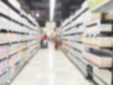 Soyut bulanıklık süpermarket