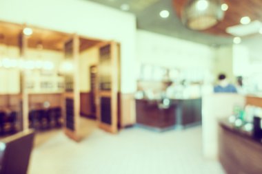 Soyut bulanıklık kahve dükkanı