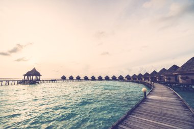 Güzel Maldivler ada