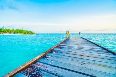 Güzel Maldivler ada