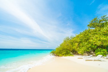 Güzel Maldivler ada