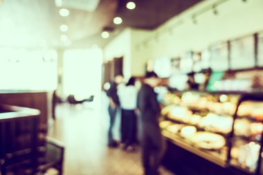 Soyut bulanıklık kahve dükkanı