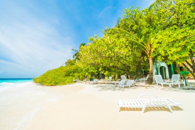 Güzel Maldivler ada