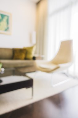 Soyut bulanıklık oturma odası