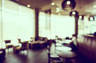 Soyut bulanıklık kahve dükkanı