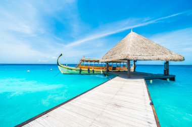 Güzel Maldivler ada