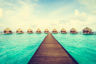 Güzel Maldivler ada