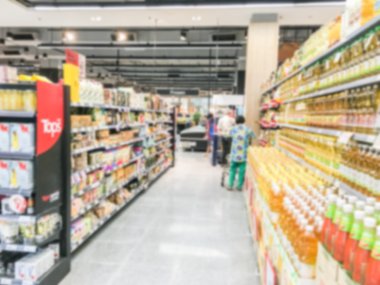 Soyut bulanıklık süpermarket