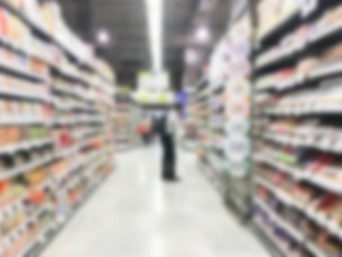 Soyut bulanıklık süpermarket