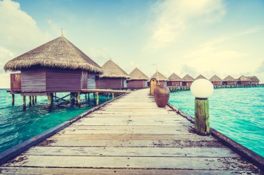 Güzel Maldivler ada