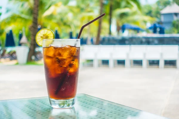 Iced cola glas — Stockfoto