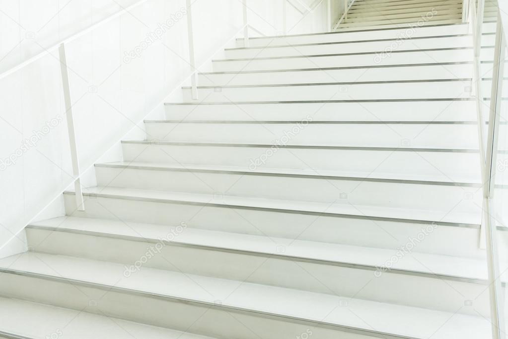 White concrete stairs