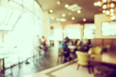 Soyut bulanıklık kahve dükkanı