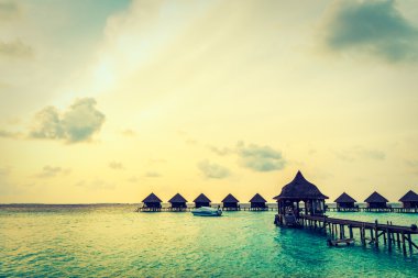 Güzel tropikal Maldivler resort