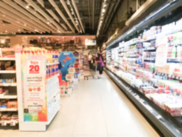 Oskärpa supermarket retail och köpcentrum — Stockfoto