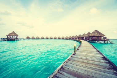 Güzel Maldivler ada