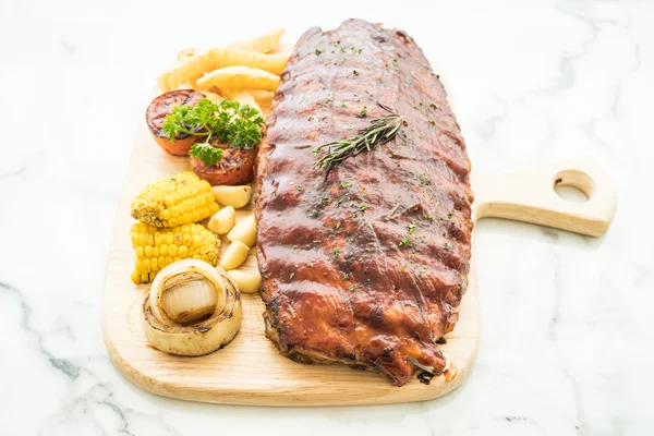 Grilled rib barbecue pork — Stock Photo, Image