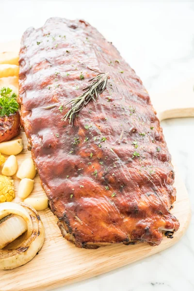 Grilled rib barbecue pork — Stock Photo, Image