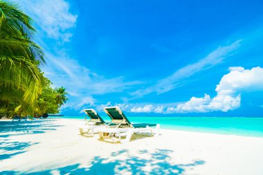 Güzel Maldivler ada