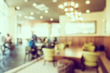 Soyut bulanıklık kahve dükkanı