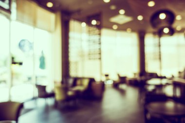 Soyut bulanıklık kahve dükkanı