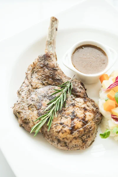 Grilovaný vepřový steak — Stock fotografie