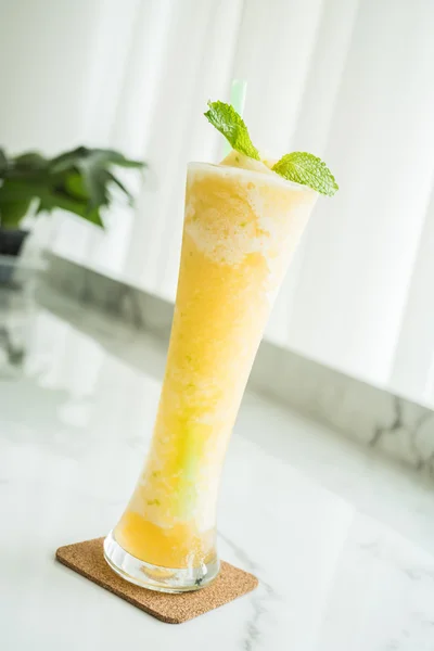 Orange smoothie glass — Stok Foto