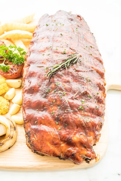 Grilled rib barbecue — Stock Photo, Image