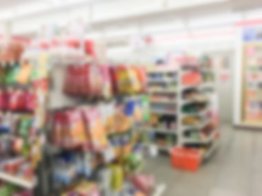 Soyut bulanıklık süpermarket