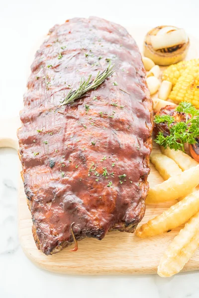 Grilled rib barbecue pork — Stock Photo, Image