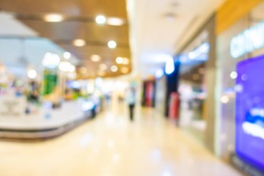 Soyut bulanık lüks alışveriş merkezi ve mağazanın iç kısımlarında arka plan için perakendeciler