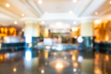 Özet olarak lüks otel lobisi arka plan için soyut bulanık
