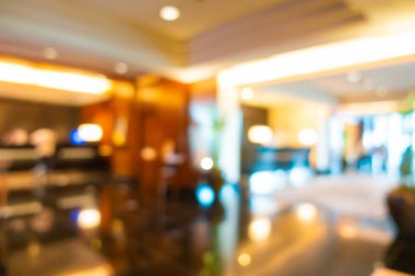 Soyut bulanık otel lobisi arka plan için iç mekan ve salon