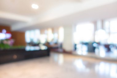 Özet bulanıklık ve odak noktası lüks otel lobi salonu arka plan için iç mekan