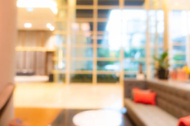 Özet bulanıklık ve odak noktası lüks otel lobi salonu arka plan için iç mekan