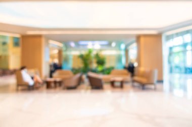 Hasta geçmişi için soyut bulanıklık ve odaklanmış hastane ve klinik iç mimarisi