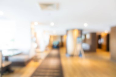 Özet bulanıklık ve odak noktası lüks otel lobi salonu arka plan için iç mekan