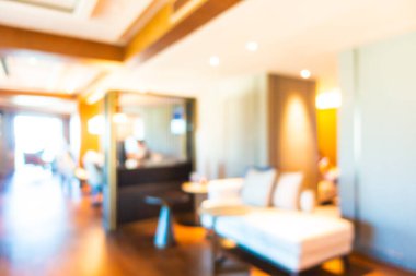 Görüntü bulanıklığı ve otel lobisi arka plan için iç mekan.
